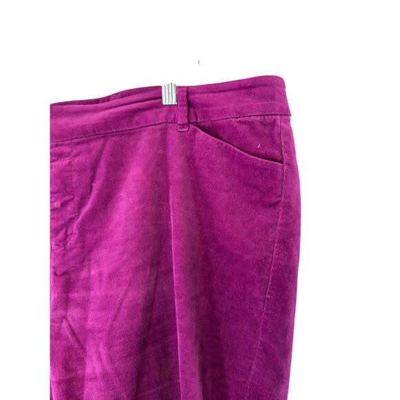 Old Navy Purple Velvet Plus Office Work Business Mid-Rise Pixie Pants Size 18 - Picture 6 of 13